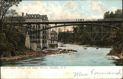 High Bridge and Knife Works Walden, NY Postcard Postcard Postcard