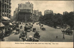 Madison Square, Broadway & 5th Ave; North from Fuller Bdg. Postcard