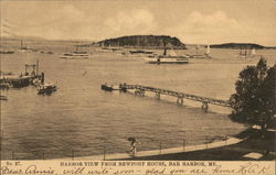 Harbor View from Newport House Postcard