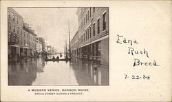 A Modern Venice Bangor, ME Postcard Postcard Postcard