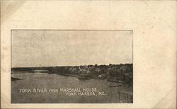 York River from Marhsall House York Harbor, ME Postcard Postcard Postcard