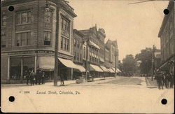 Locust Street Columbia, PA Postcard Postcard Postcard