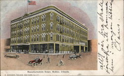 Manufacturers Hotel Moline, IL Postcard Postcard Postcard