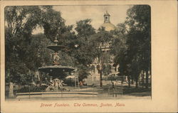 Brewer Fountain, The Common Boston, MA Postcard Postcard Postcard