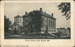 York County Jail Alfred, ME Postcard Postcard Postcard