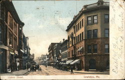 Lisbon Street Lewiston, ME Postcard Postcard Postcard