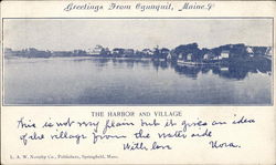 The Harbor and Village Postcard