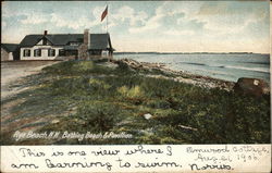 Bathing Beach & Pavilion Rye Beach, NH Postcard Postcard Postcard