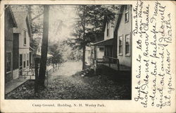 Camp Ground, Wesley Park Hedding, NH Postcard Postcard Postcard