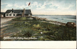 Bathing Beach & Pavilion Postcard