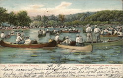 Canoeing on the Charles Boston, MA Postcard Postcard Postcard