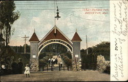 Highland Park Brockton, MA Postcard Postcard Postcard