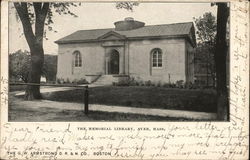 The Memorial Library Postcard