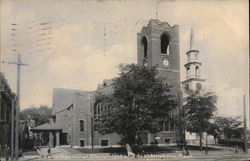 Second Congregational Church (Old and New) Postcard