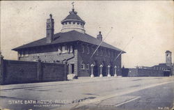 State Bath House Postcard