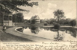 Godl Fish Pond, Lafayette Park Lynn, MA Postcard Postcard Postcard