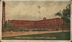 Hood's Sarsaparilla Laboratory Postcard