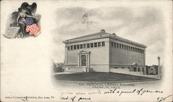 Ray Memorial Library Building Franklin, MA Postcard Postcard Postcard