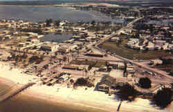 Aerial View Of Fishing Pier And Beach Fort Myers, FL Postcard Postcard