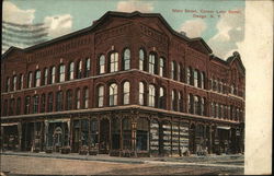 Main Street, Corner Lake Street Owego, NY Postcard Postcard Postcard