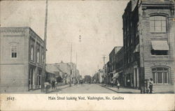 Main Street Looking West Washington, NC Postcard Postcard Postcard