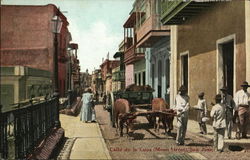 Calle de la Luna (Moon Street) Postcard