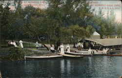 Boat Landing at Muskego Lake Milwaukee, WI Postcard Postcard Postcard