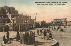 Portion of the Pueblo Village, The Painted Desert Postcard