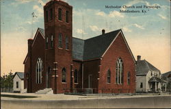 Methodist Church and Parsonage Postcard