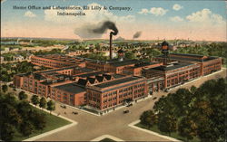 Home Office and Laboratories, Eli Lilly & Company Indianapolis, IN Postcard Postcard Postcard