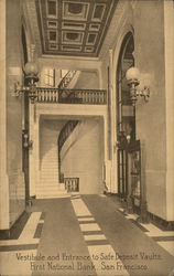 Vestibule and Entrance to Safe Deposit Vaults, First National Bank Postcard