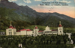 Herbarium and Fish Hatchery, Columbia Gardens Postcard