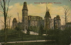 National Soldiers Home Milwaukee, WI Postcard Postcard Postcard