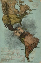 Meeting of the Atlantic and Pacific - "The Kiss" Embossed Postcard