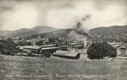 Standard Lumber Co's Plant, 1939 Sonora, CA Postcard Postcard Postcard