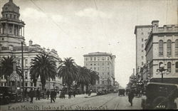 East Main Street Looking East Postcard