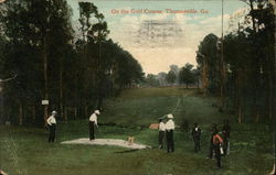 On the Golf Course Thomasville, GA Postcard Postcard Postcard