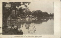 McPherson Point, Conesus Lake North Side Postcard