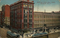 Main and Clinton Avenue, South Rochester, NY Postcard Postcard Postcard