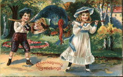 Thanksgiving Greetings Postcard