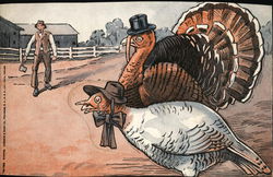 S. L. Curry, George H. Snow Thanksgiving Advertising Postcard