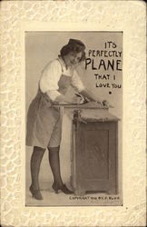 Its Perfectly PLANE That I Love You... Romance & Love Postcard Postcard Postcard