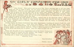 The Girls' Companion for 1911 Postcard