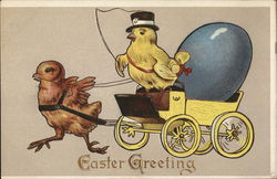 Easter Greetings With Chicks Postcard Postcard Postcard