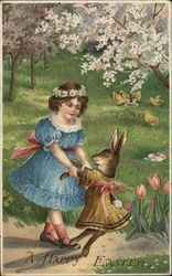 A Happy Easter With Children Postcard Postcard Postcard