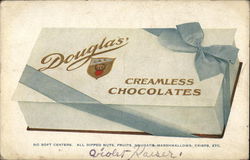 Douglas' Creamless Chocolates Advertising Postcard Postcard Postcard