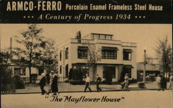 Armco-Ferro Porcelain Enamel Frameless Steel House 1933 Chicago World Fair Postcard Postcard Postcard