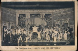 The Final Scene from "Joseph and His Brethren" Theatre Postcard Postcard Postcard