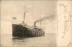 Chicago S. S. Virginia Boats, Ships Postcard Postcard Postcard