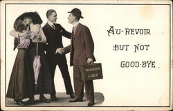 Au-Revoir But Not Good-Bye. Wander Lust Postcard